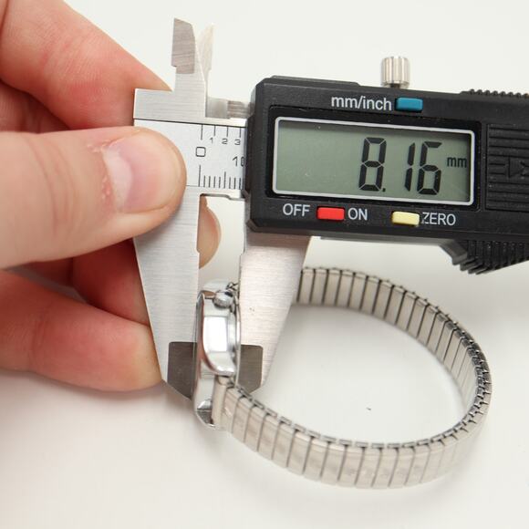 Timex Indiglo Silver Tone 24mm Womens Watch Stretch Expansion Band w New Battery - Picture 3 of 12